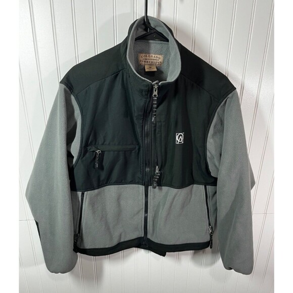 Authentic Other - Timberline Colorado Men's Black GraynFleece Jacket Full Zip Outerwear Size XS